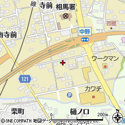 福島県相馬市中野寺前349周辺の地図