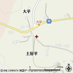 福島県伊達市霊山町中川大平9周辺の地図