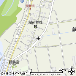 新潟県新潟市秋葉区蕨曽根1017周辺の地図