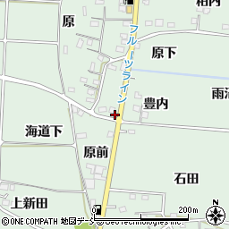 福島県福島市大笹生豊内周辺の地図