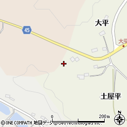 福島県伊達市霊山町中川土屋ケ入周辺の地図