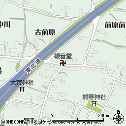 福島県福島市笹谷古前原22周辺の地図
