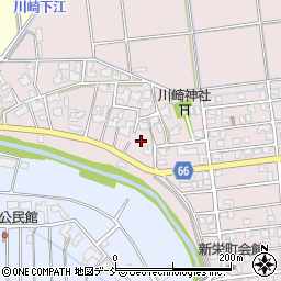 新潟県新潟市西蒲区川崎121周辺の地図