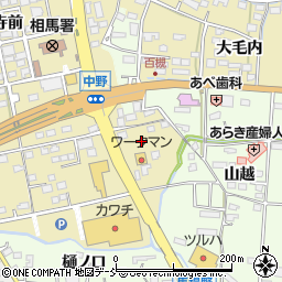 福島県相馬市中野寺前329周辺の地図