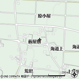 福島県福島市大笹生藪屋敷21周辺の地図