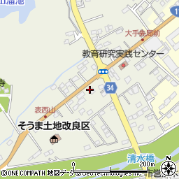 福島県相馬市西山表西山周辺の地図