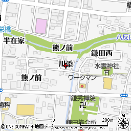 福島県福島市鎌田川添周辺の地図
