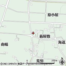 福島県福島市大笹生藪屋敷周辺の地図