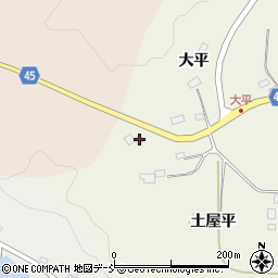 福島県伊達市霊山町中川大平16周辺の地図
