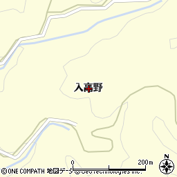 福島県伊達市霊山町大石入高野周辺の地図
