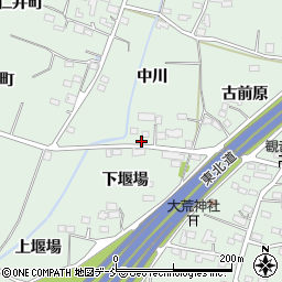福島県福島市笹谷中川5周辺の地図