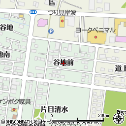 福島県福島市笹谷谷地前周辺の地図
