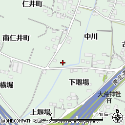 福島県福島市笹谷中川38周辺の地図