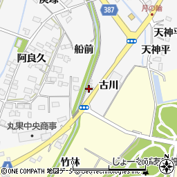 福島県福島市鎌田古川周辺の地図