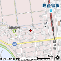 新潟県新潟市西蒲区川崎224周辺の地図