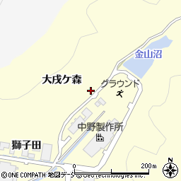 福島県福島市岡島（大戌ケ森）周辺の地図