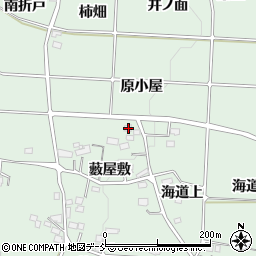 福島県福島市大笹生藪屋敷47周辺の地図