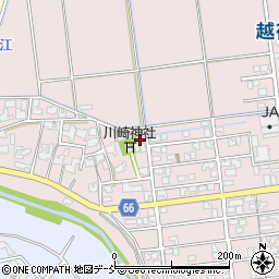 新潟県新潟市西蒲区川崎147周辺の地図
