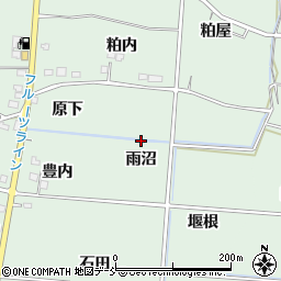 福島県福島市大笹生（雨沼）周辺の地図