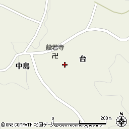福島県伊達市霊山町中川台周辺の地図