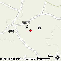 福島県伊達市霊山町中川（台）周辺の地図