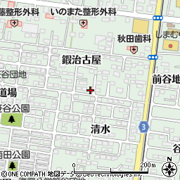 福島県福島市笹谷鍜治古屋3-1周辺の地図