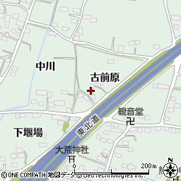 福島県福島市笹谷古前原36周辺の地図