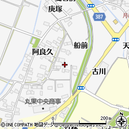 福島県福島市鎌田船前周辺の地図