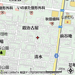 福島県福島市笹谷鍜治古屋3-7周辺の地図