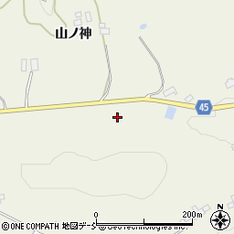 福島県伊達市霊山町中川周辺の地図