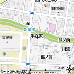 福島県福島市鎌田（半在家）周辺の地図