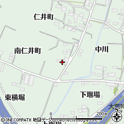 福島県福島市笹谷南仁井町周辺の地図