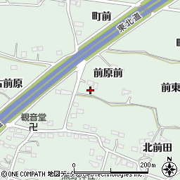 福島県福島市笹谷前原前11-2周辺の地図