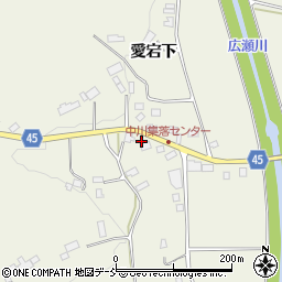 福島県伊達市霊山町中川高畑周辺の地図