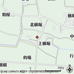 福島県福島市笹谷（上横堀）周辺の地図