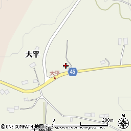 福島県伊達市霊山町中川大平39周辺の地図