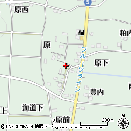 福島県福島市大笹生原周辺の地図