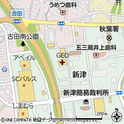 ゲオ　新津店周辺の地図