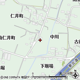 福島県福島市笹谷中川47周辺の地図