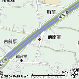福島県福島市笹谷古前原11周辺の地図