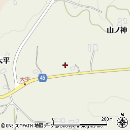 福島県伊達市霊山町中川桑柄沢周辺の地図