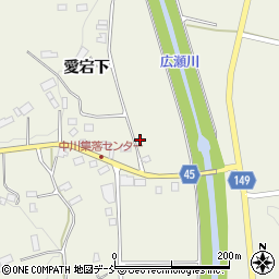 福島県伊達市霊山町中川橋本周辺の地図