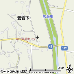 福島県伊達市霊山町中川（橋本）周辺の地図