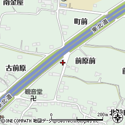 福島県福島市笹谷古前原14周辺の地図