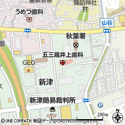 新潟県新潟市秋葉区新津周辺の地図
