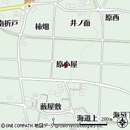 福島県福島市大笹生原小屋周辺の地図