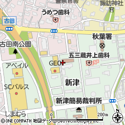 新潟県新潟市秋葉区新津4539-5周辺の地図