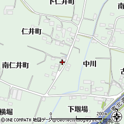 福島県福島市笹谷中川51周辺の地図