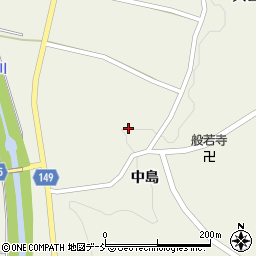 福島県伊達市霊山町中川舘周辺の地図