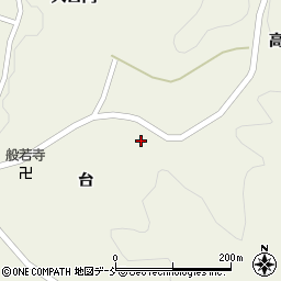 福島県伊達市霊山町中川沢周辺の地図
